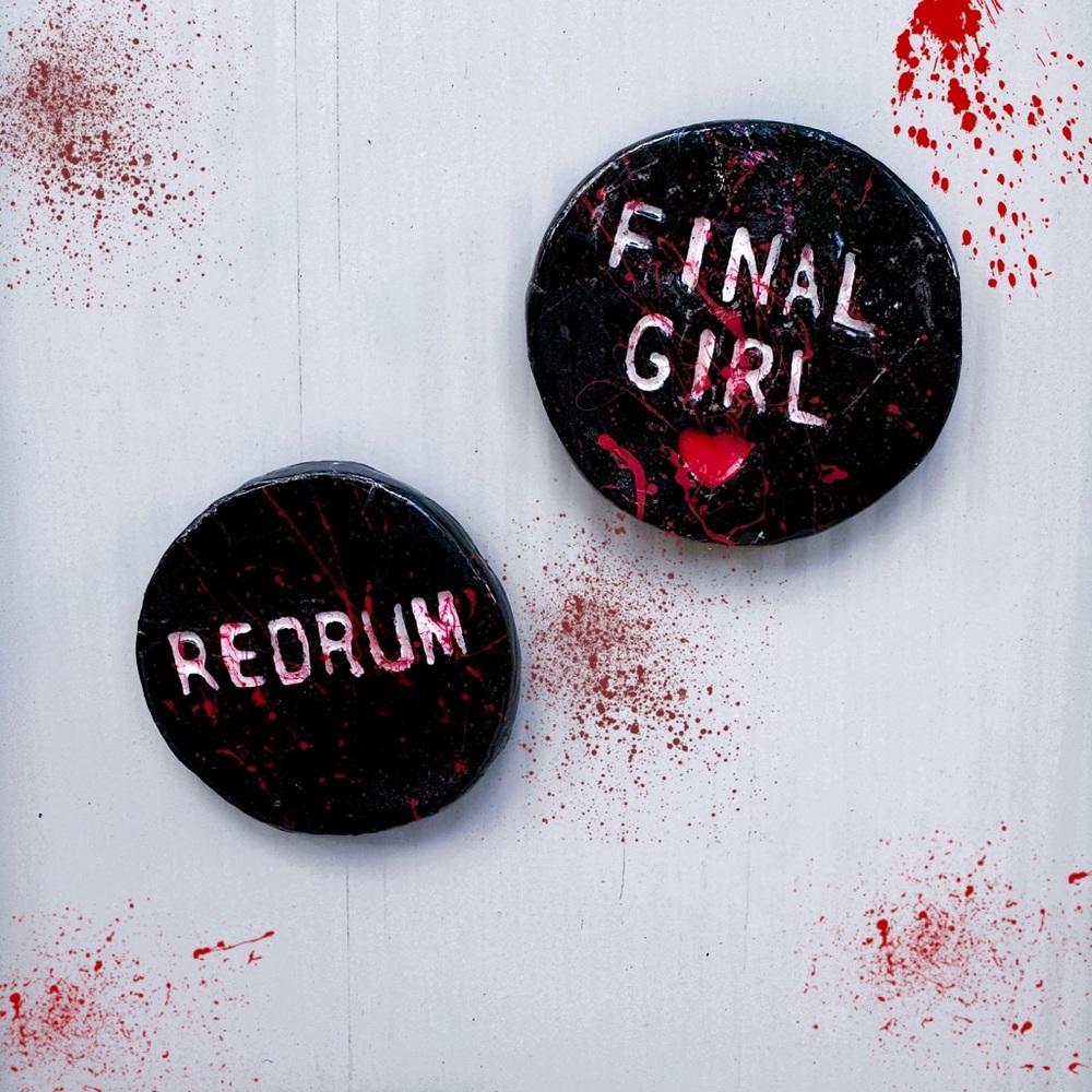 Redrum clay magnet 🖤